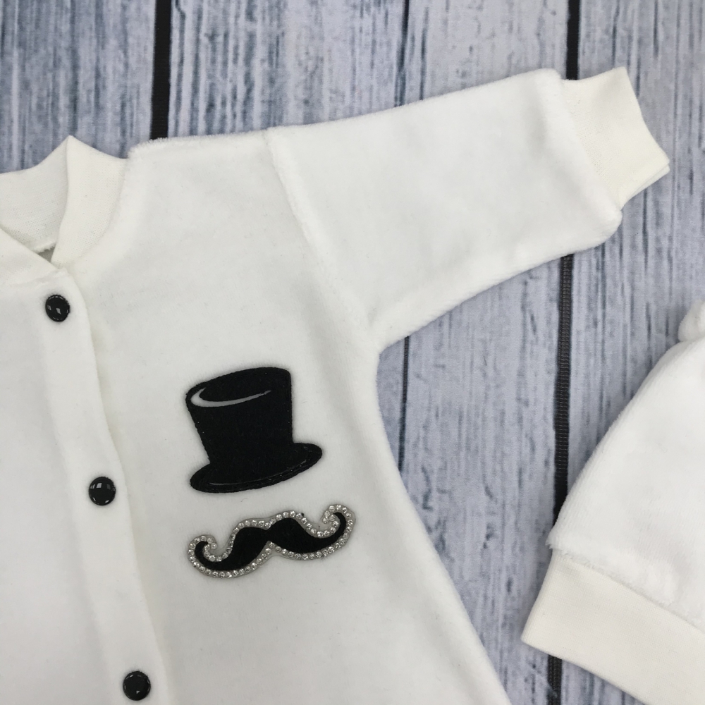 251-В. Комбинезон с шапкой, хлопок 80% велюр 20% ПЭ