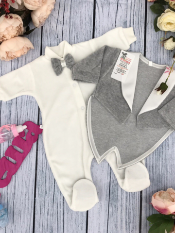 Купить оптом 115-С. Комбинезон с пиджаком,80% хлопок интерлок, 20% ПЭ велюр в Евпатории