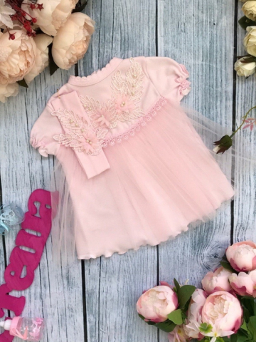 Купить оптом 160 - К/Р. Платье с повязкой на голову,хлопок 100 % интерлок 74,80,86 в Евпатории