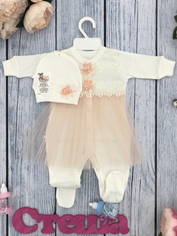 Купить оптом 203. Комбинезон ясельный с шапкой,100% хлопок интерлок в Евпатории