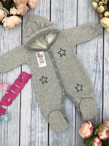 Купить оптом 219-С. Комбинезон ясельный, хлопок 65%, 35% ПЭ, футер с начёсом 62.68,74 в Евпатории