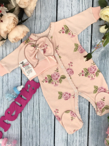 Купить оптом 222. Комбинезон "Роза", хлопок 100 % интерлок в Евпатории