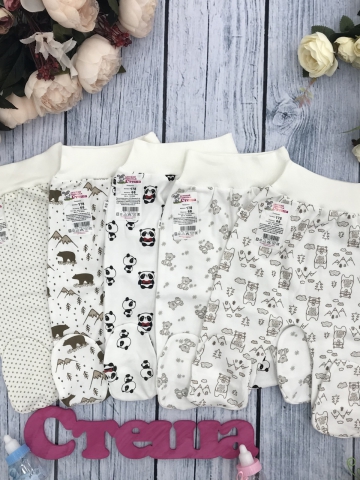 Купить оптом 178. Ползунки, хлопок 100 % интерлок пенье в Евпатории